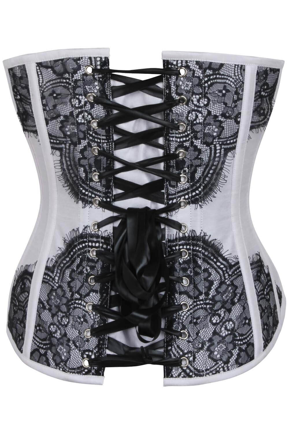 Bruce Overbust Silver Corset