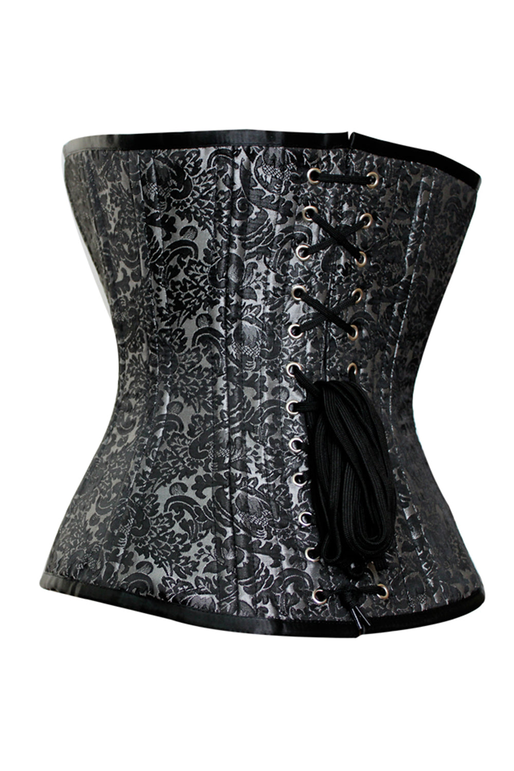 Kecia Overbust Silver Waist Training Corset