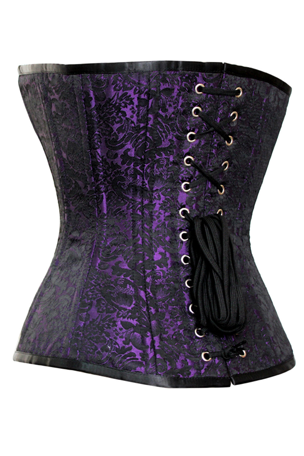Celsa Overbust Purple Brocade Waist Traing Corset