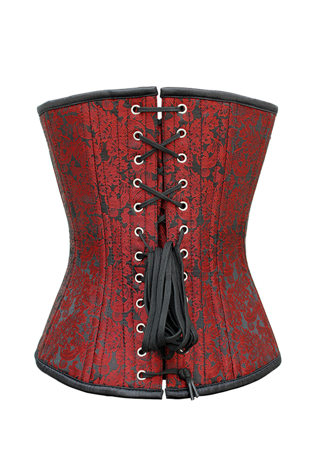 Terena Maroon Overbust Waist Training Corset