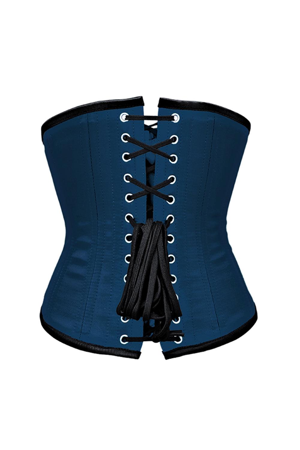 Darbie Blue Satin Waist Trainer Underbust Corset
