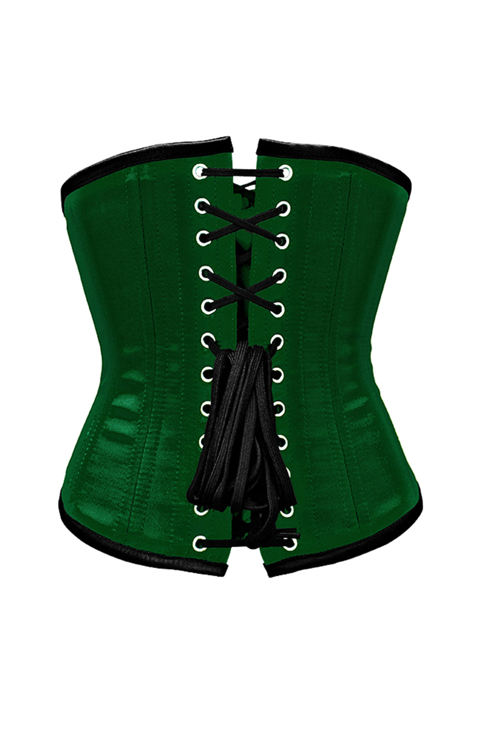 Terika Green Satin Underbust Waist Training Corset