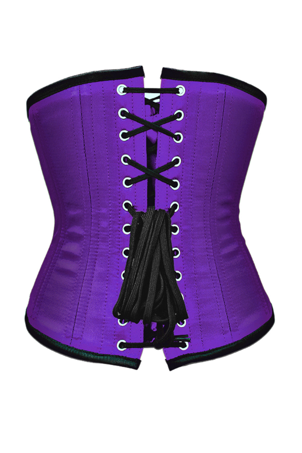Tashana Waist Training Purple Satin Underbust Corset