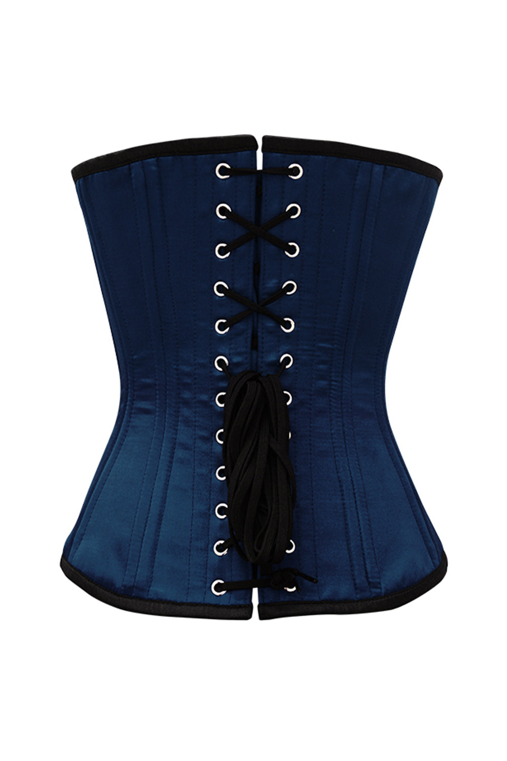 Shawnice Blue Satin Waist Trainer Overbust Corset