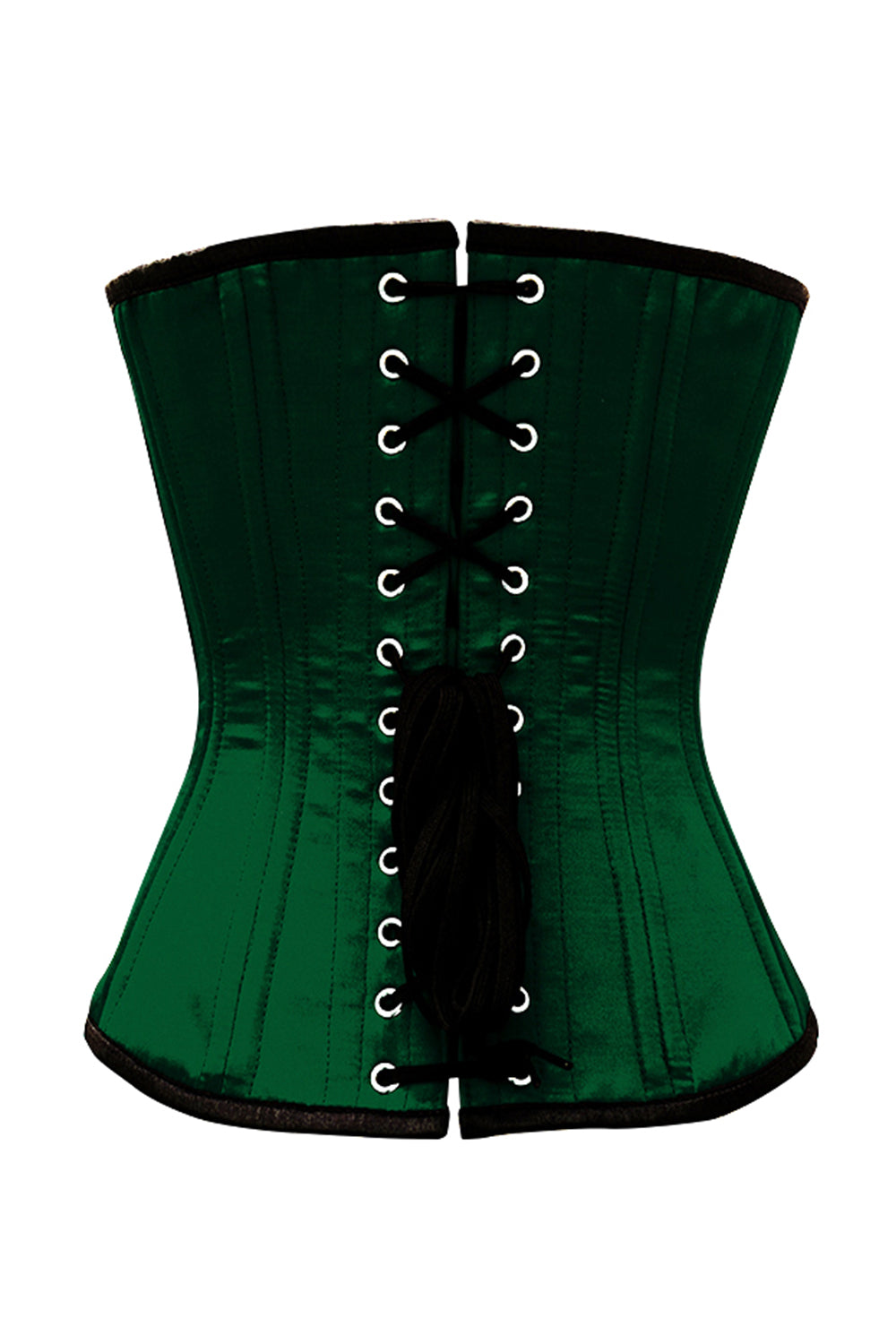 Joleesa Green Satin Waist Trainer Overbust Corset