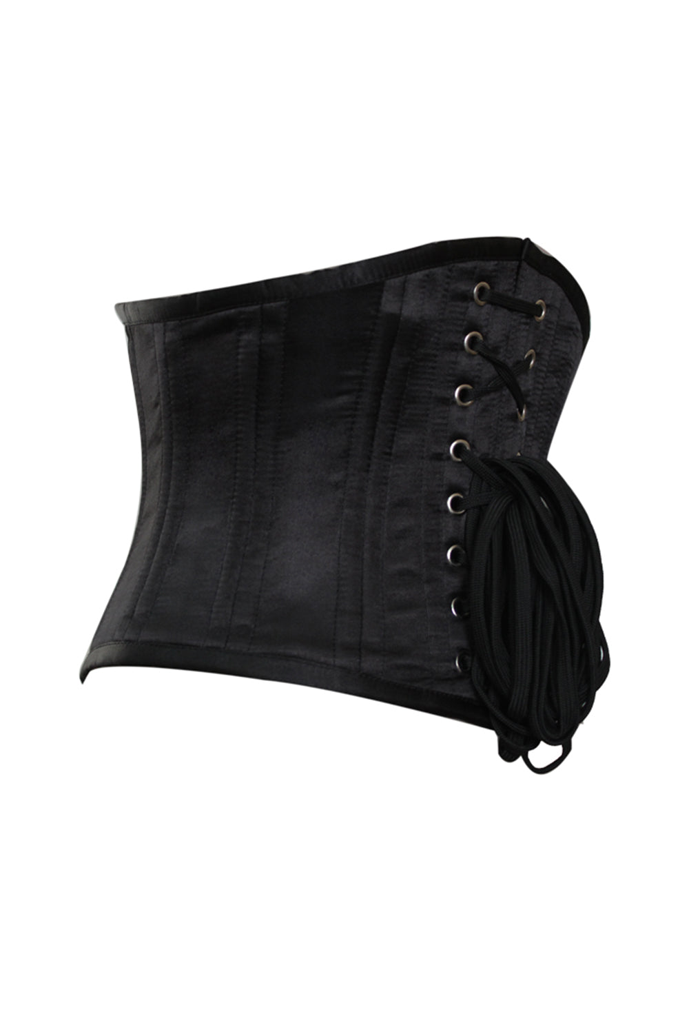 Ilsa Black Satin Waist Training Corset