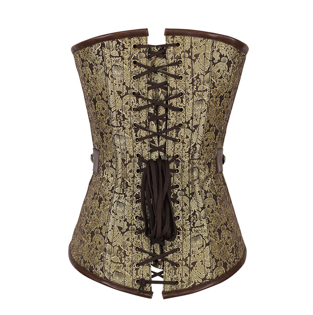 Daryn Gold Brocade Oerbust Steampunk Corset