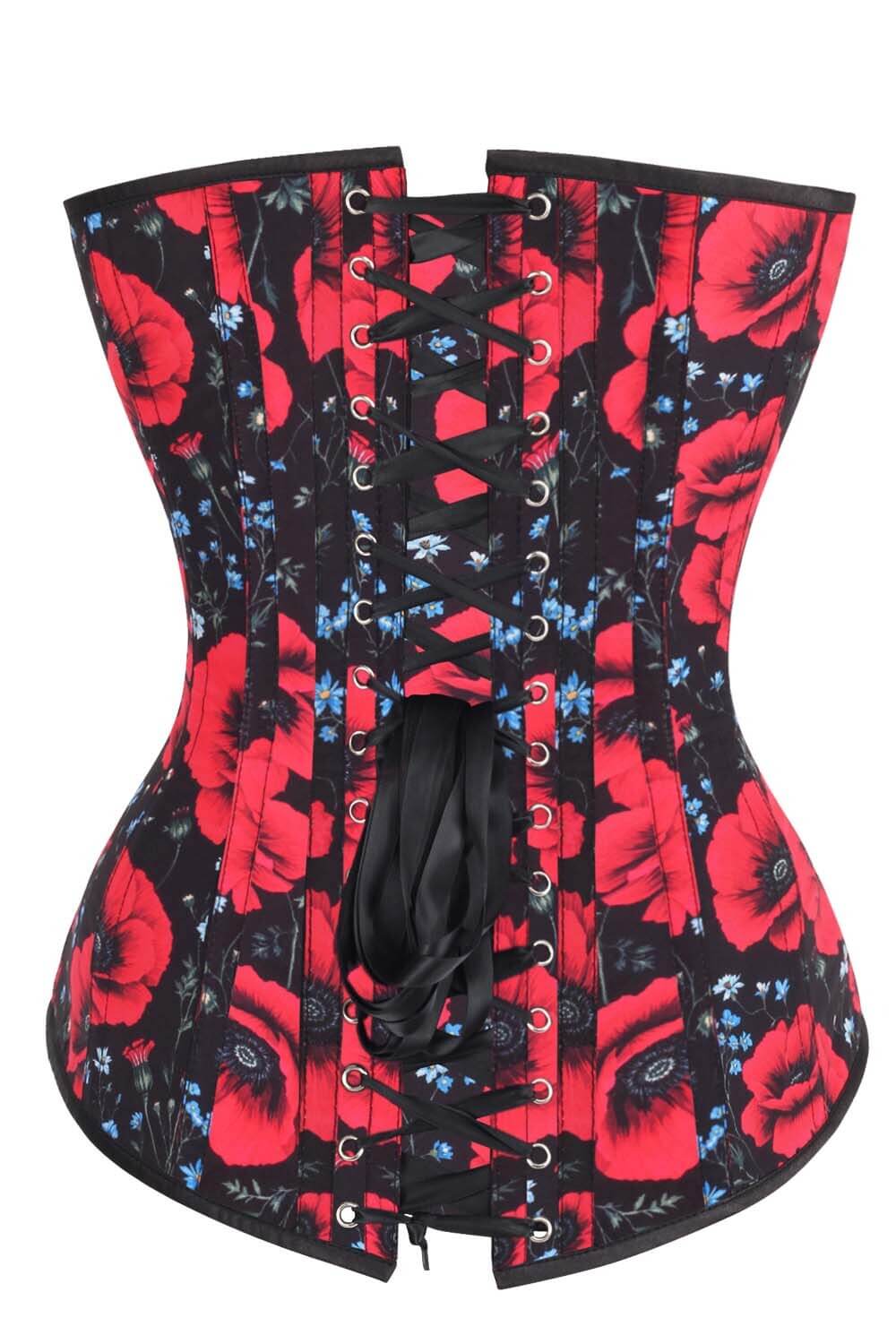 Kylian Scarlet Poppy Bloom Overbust Corset