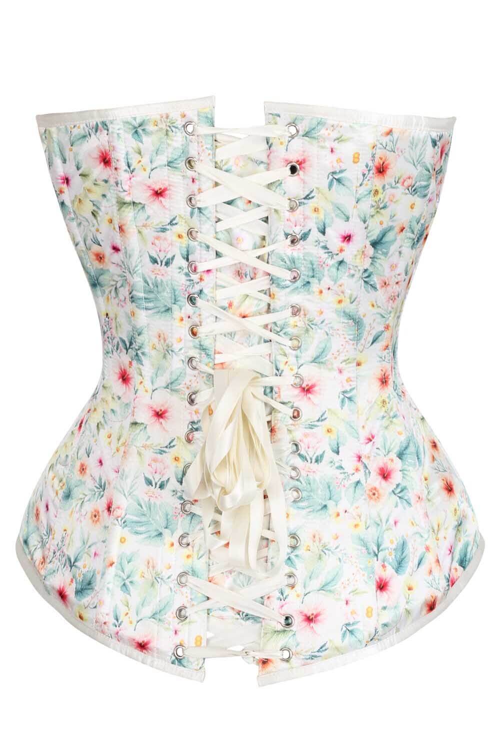 Tinsley Soft Blossom Garden Overbust Corset