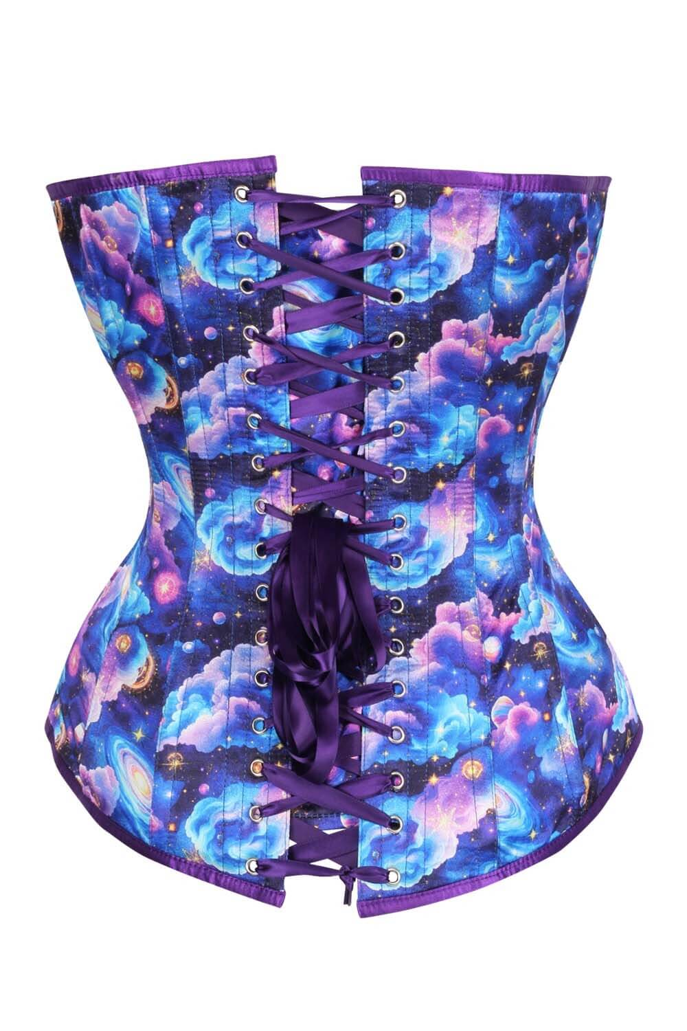 Alyvia Celestial Galaxy Cloud Overbust Corset