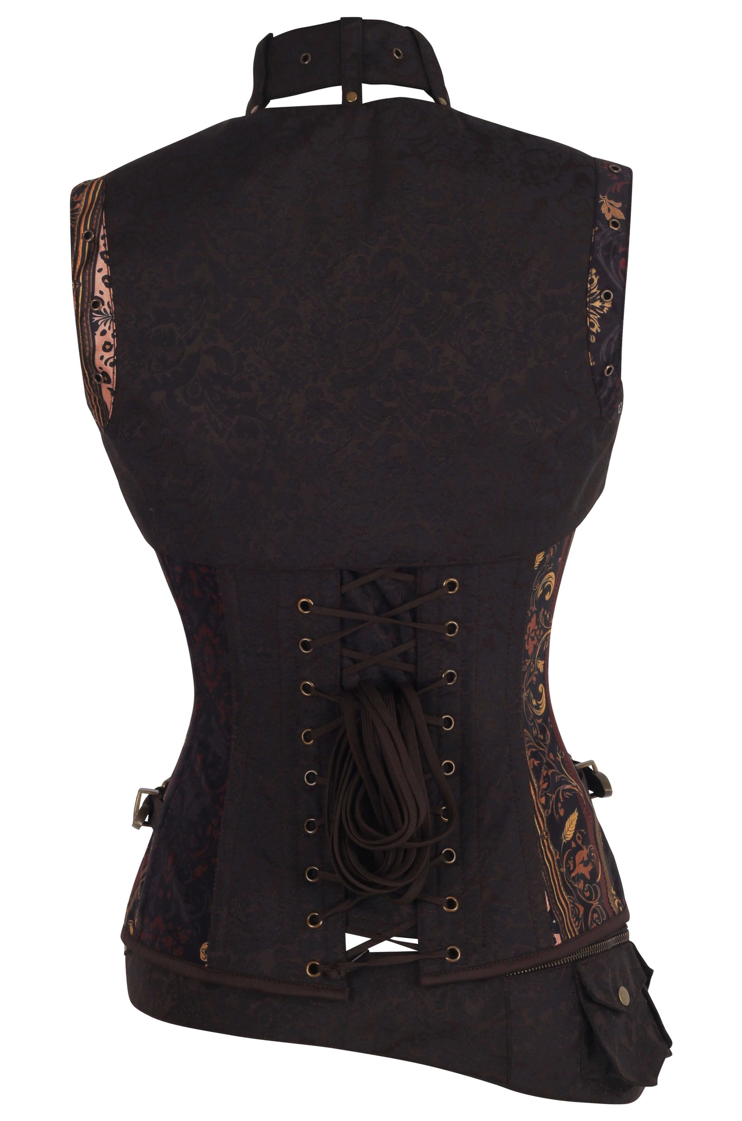 Sharita Steampunk Leopard Baroque Overbust Corset