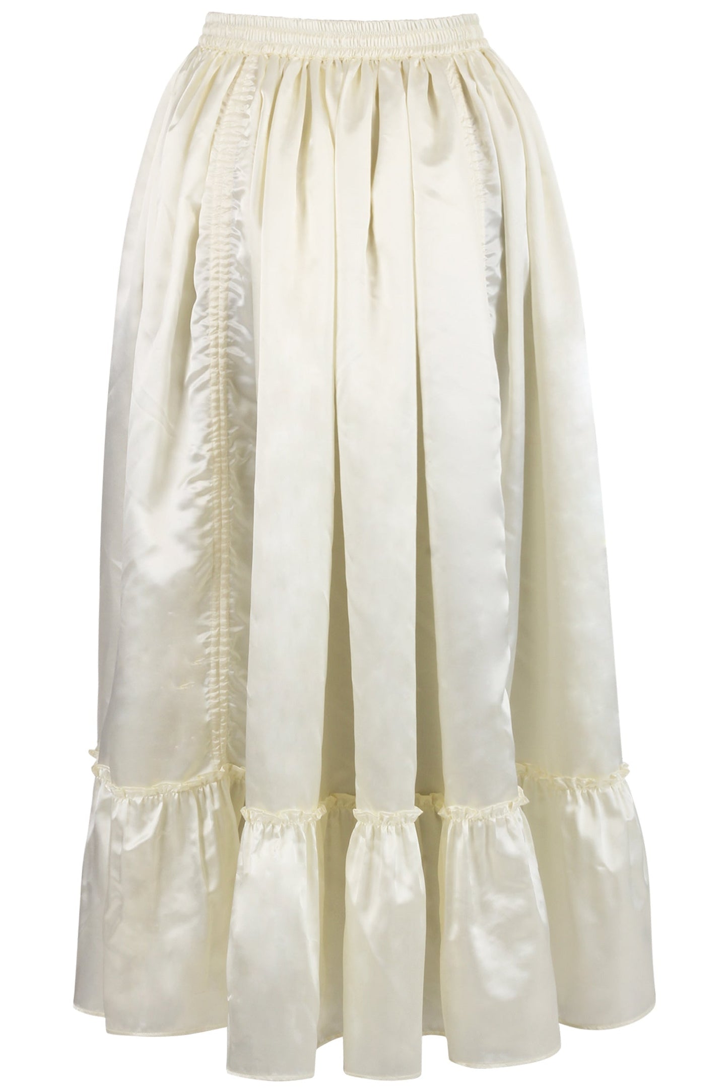 Krislynn Rococo Ivory Satin Bustle Skirt