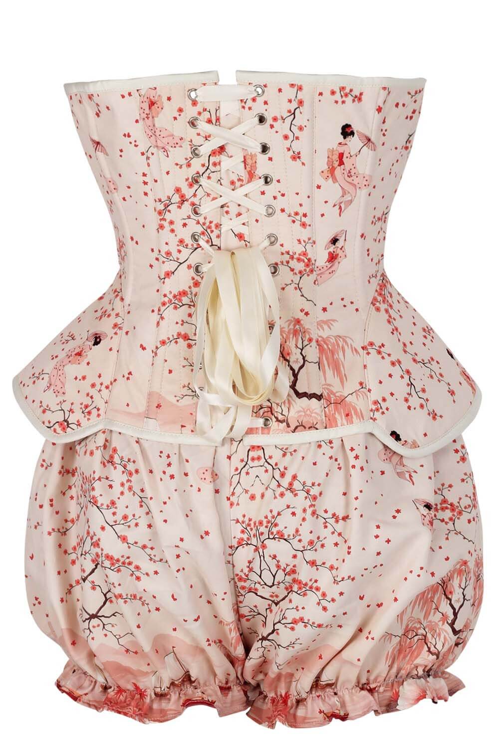 Carington Oriental Sakura Koi Corset & Bloomer Set