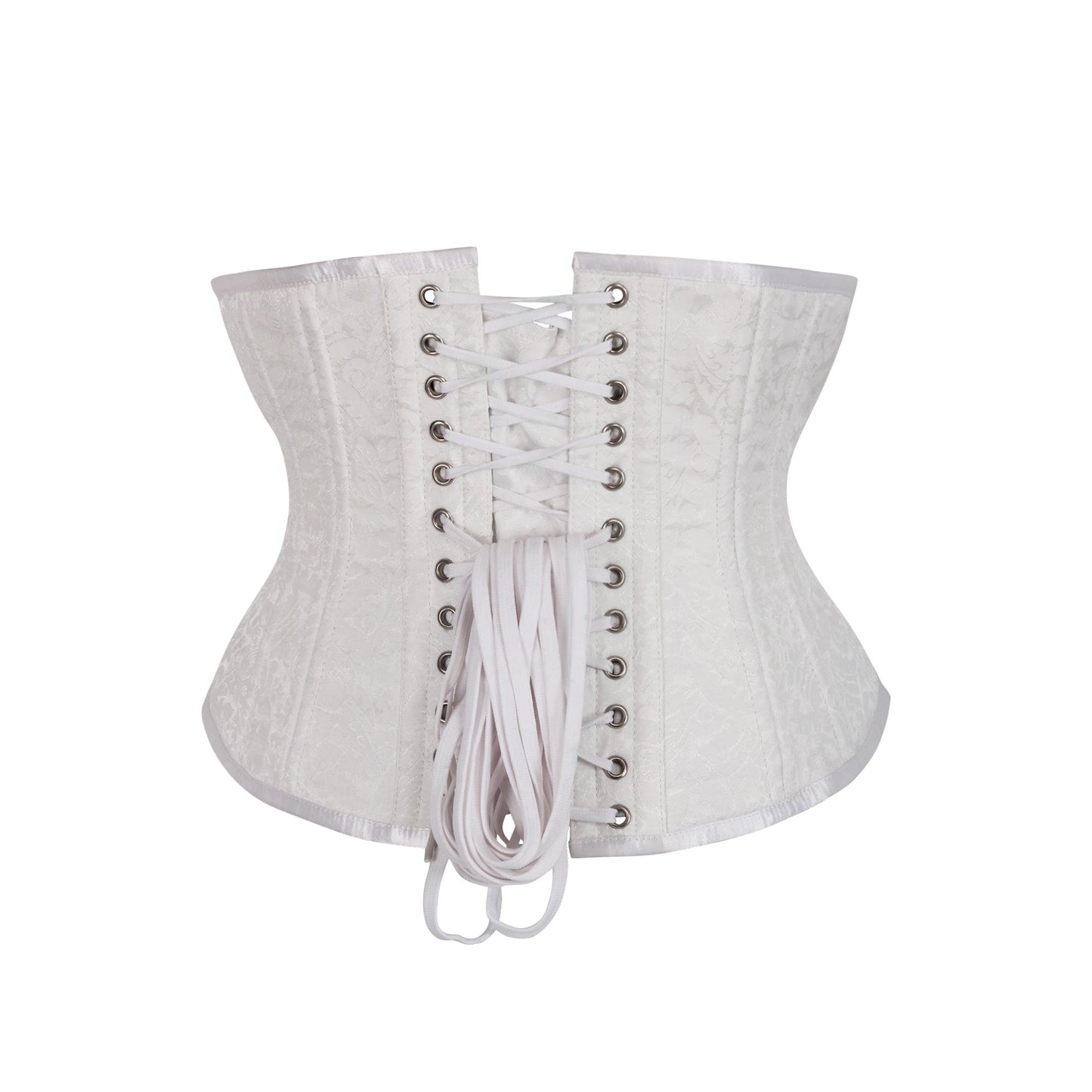 Ororo Waist Trainer White Brocade Corset