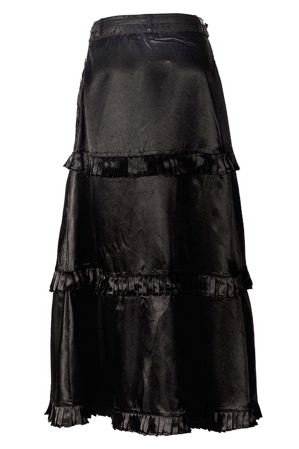 Delores Steampunk Embroidered Layered Skirt