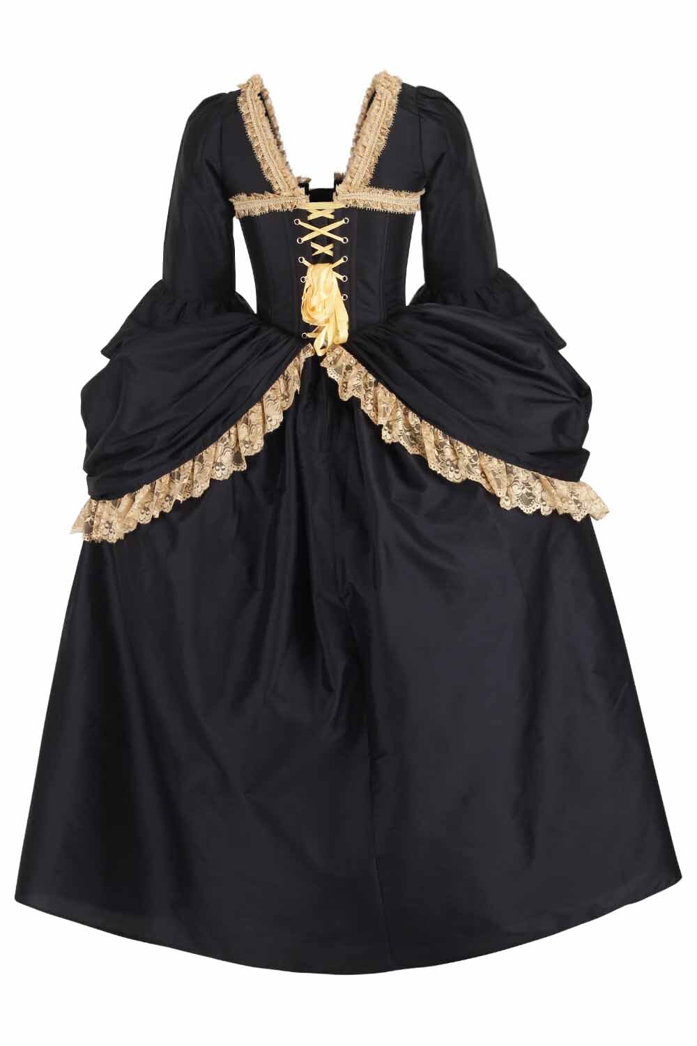 Black Gold Lynnsey Rococo Corset Dress