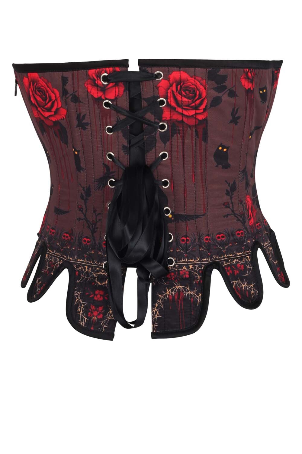 Burgundy Rosel Overbust Corset