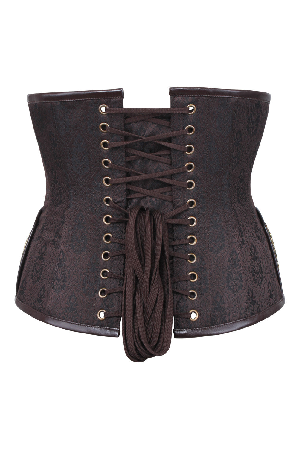 Brown Jodean Embroidery Underbust Corset