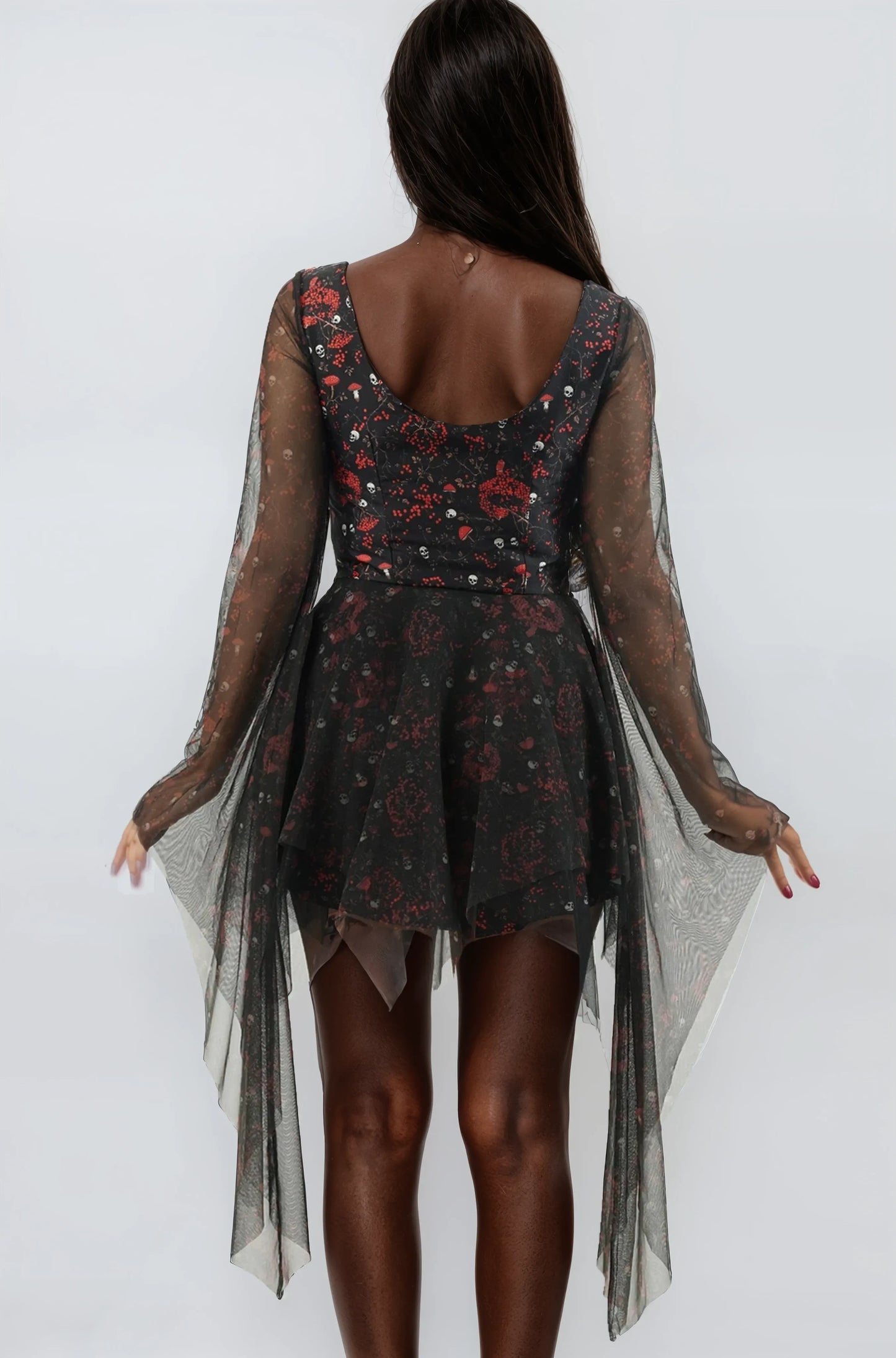 Hayami Gothic Inspired Skull Dress