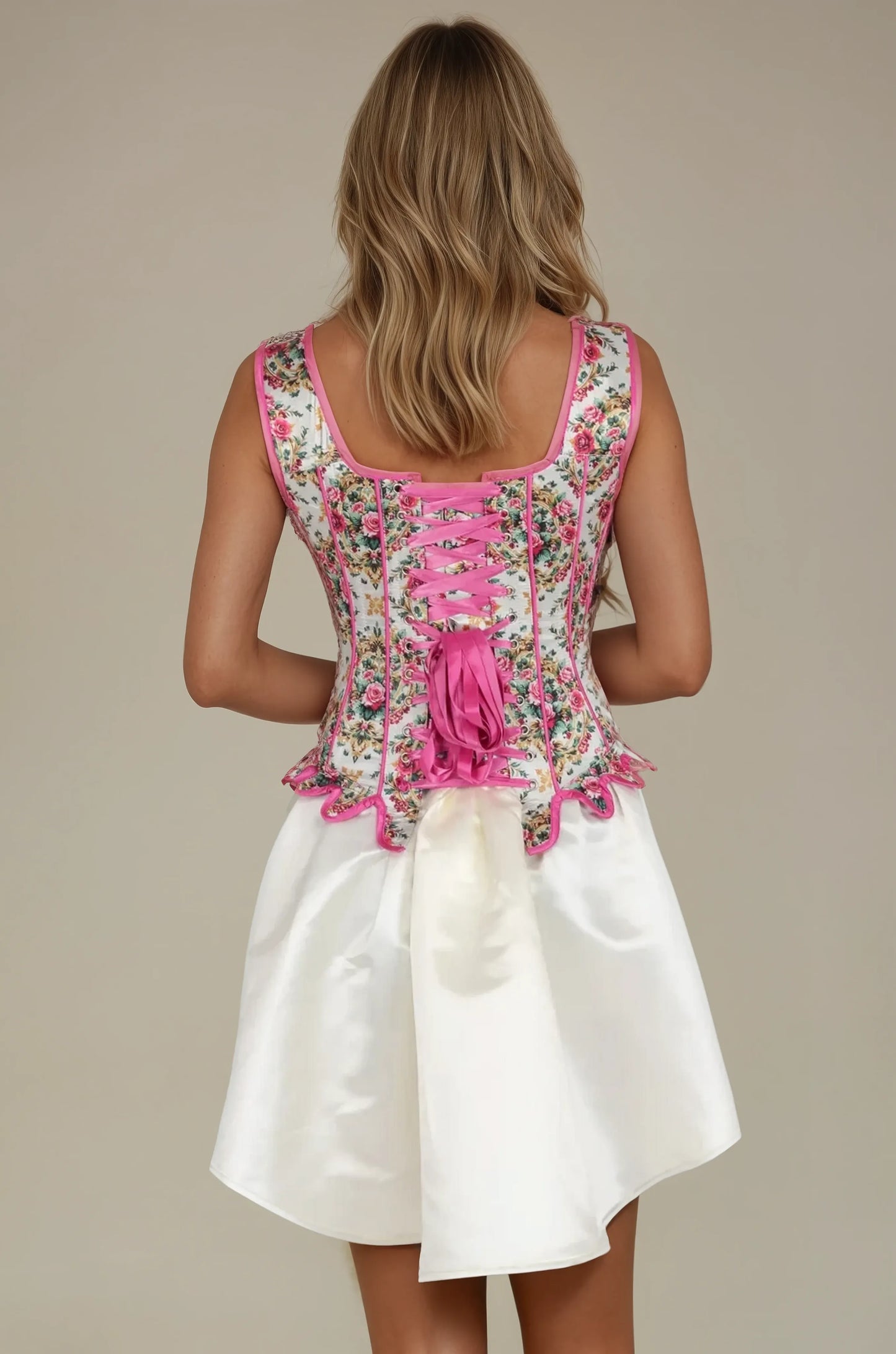 Mitsue Victorian Rose Garden Overbust Corset