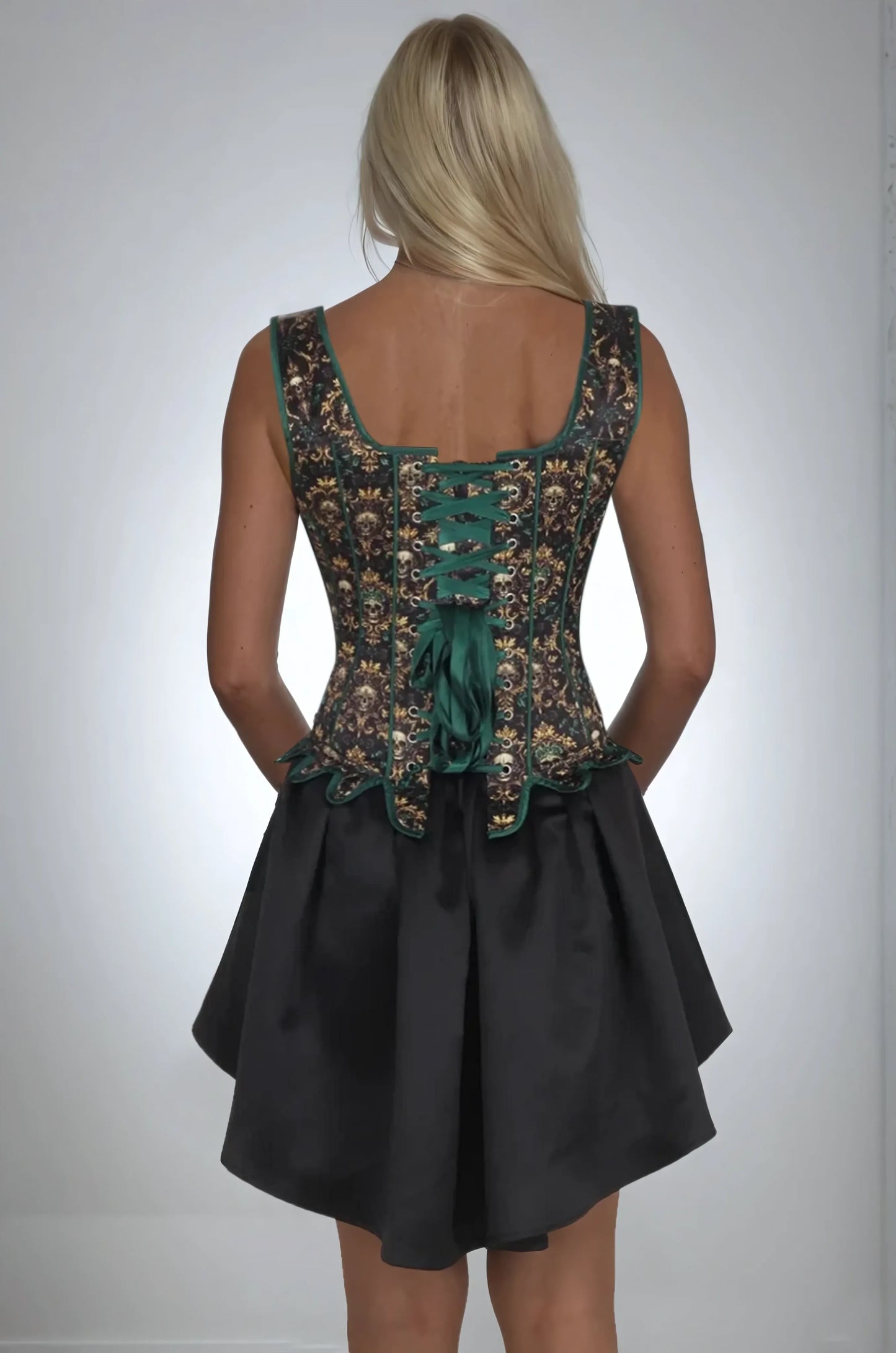 Annistyn Skull Overbust Gothic Corset