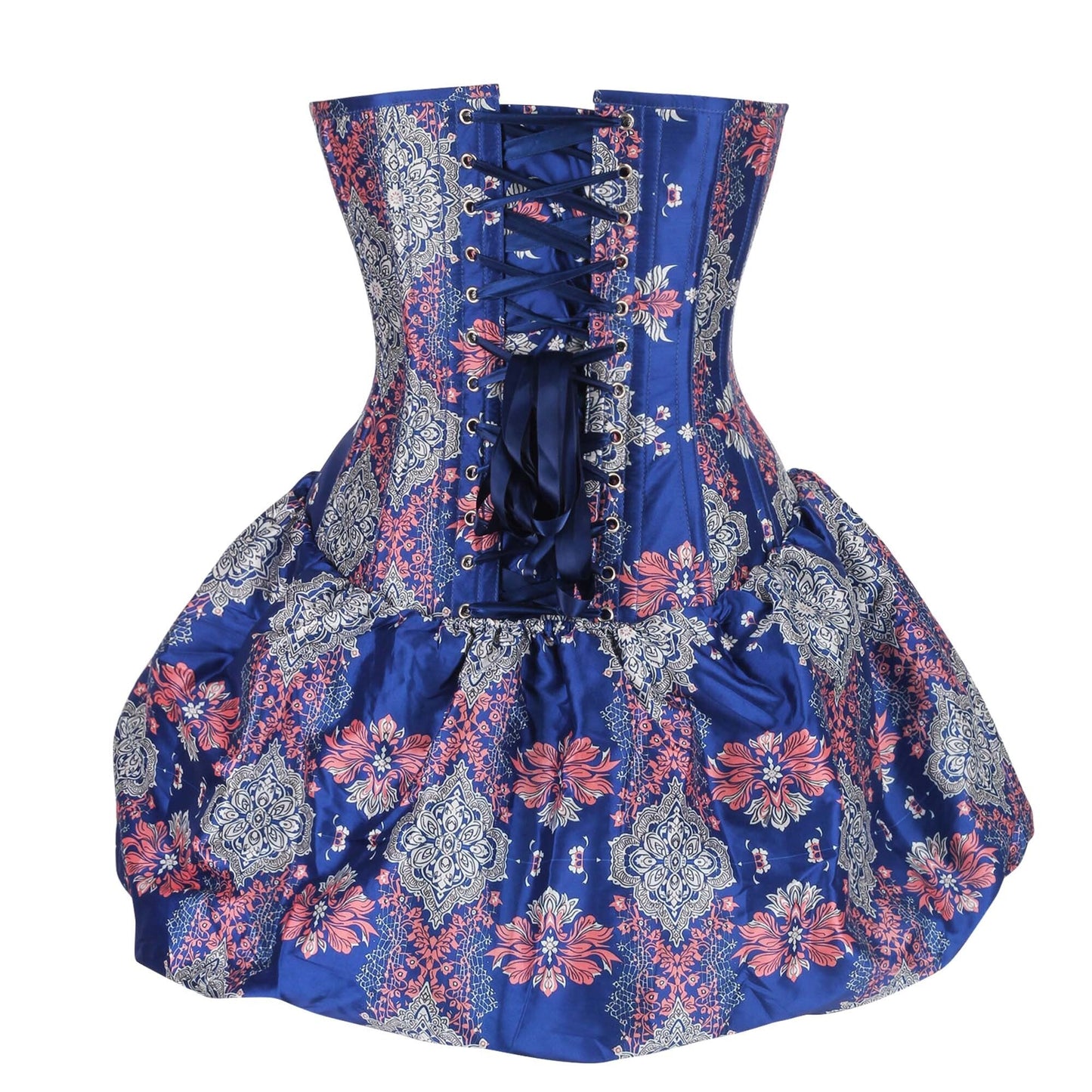 Oonagh Sapphire & Coral Lace Corset Dress