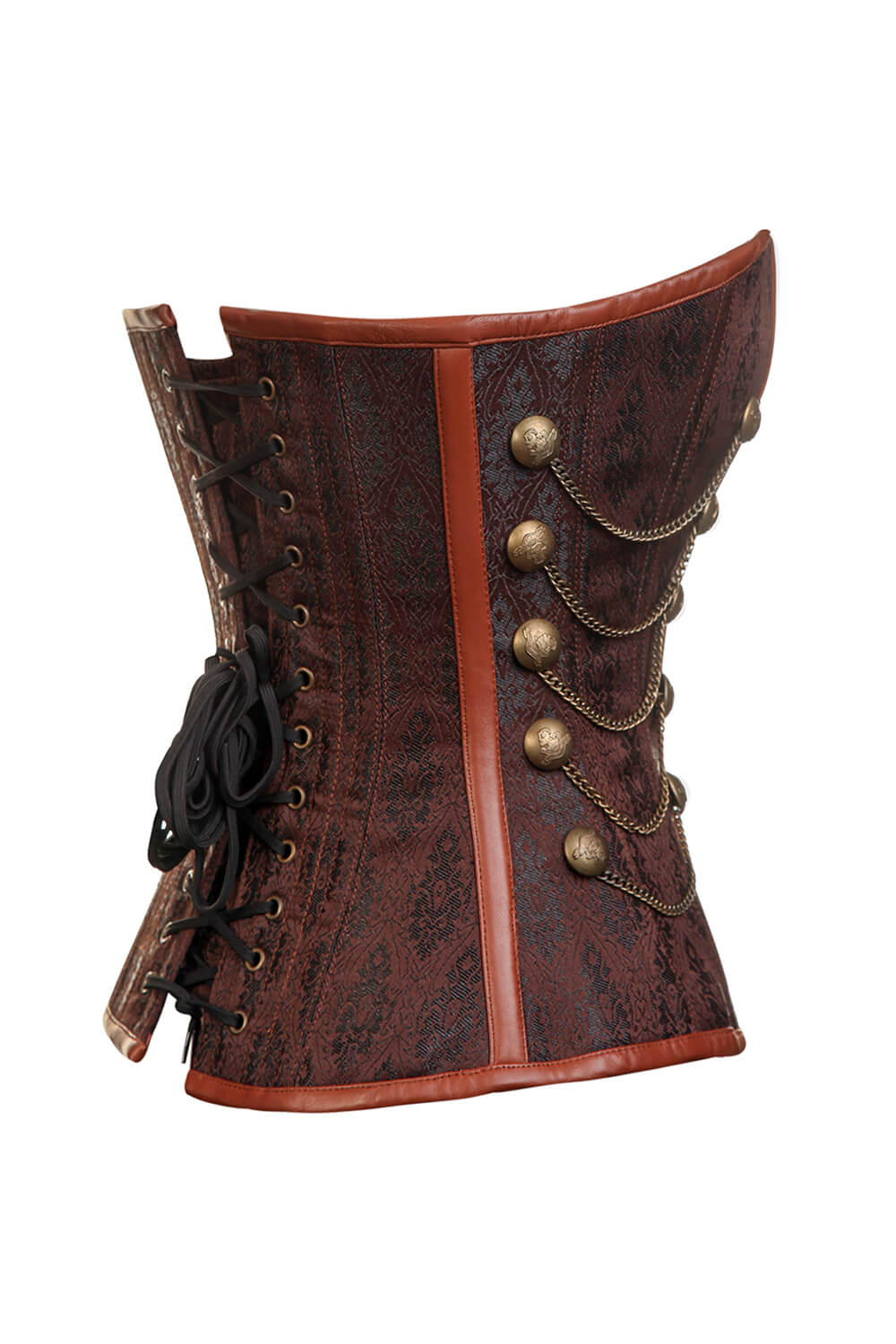 Hanna Steampunk Overbust Corset with Chains