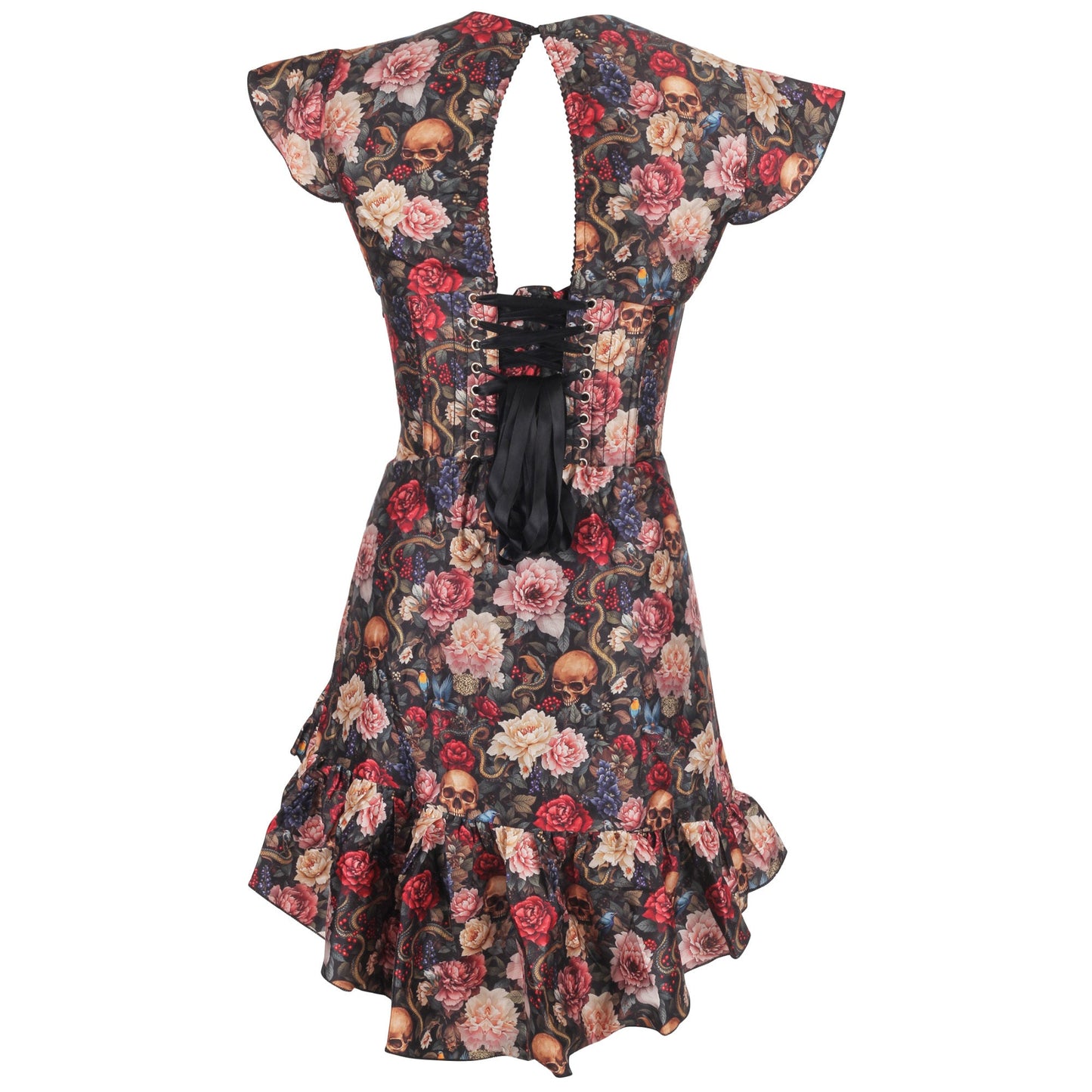 Rhiannon Gothic Floral Corset Dress