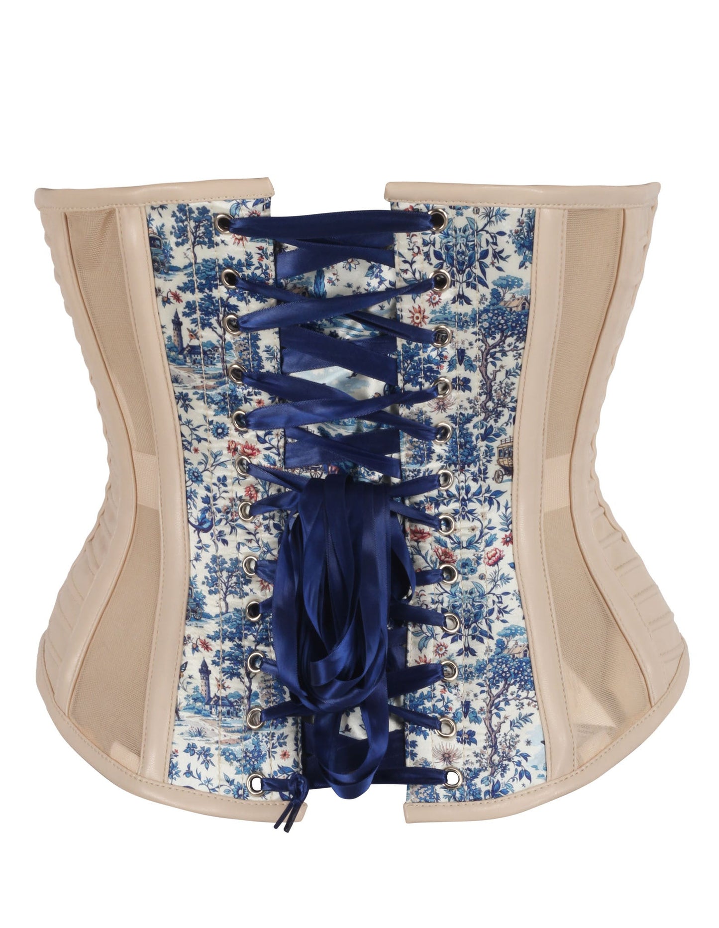 Reiny Toil Inspired Blue Floral Corset