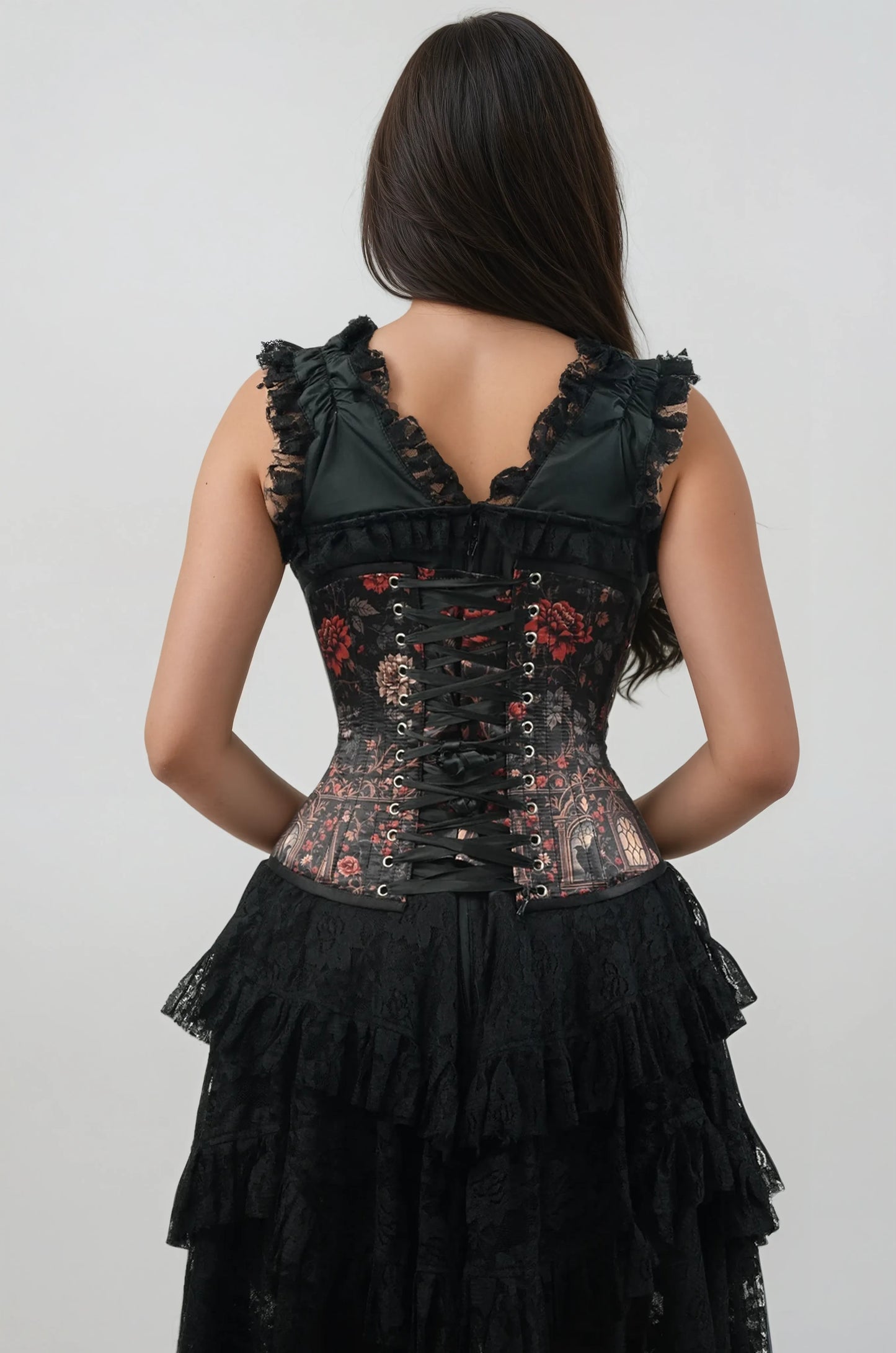 Merlie Floral Underbust Corset