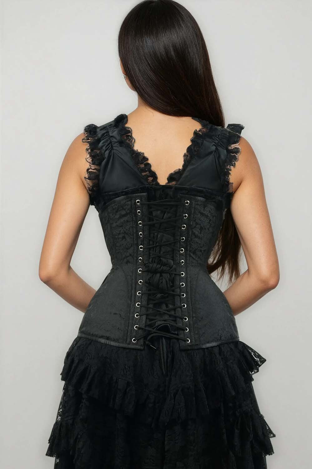 Dwan Black Underbust Waist Training Corset