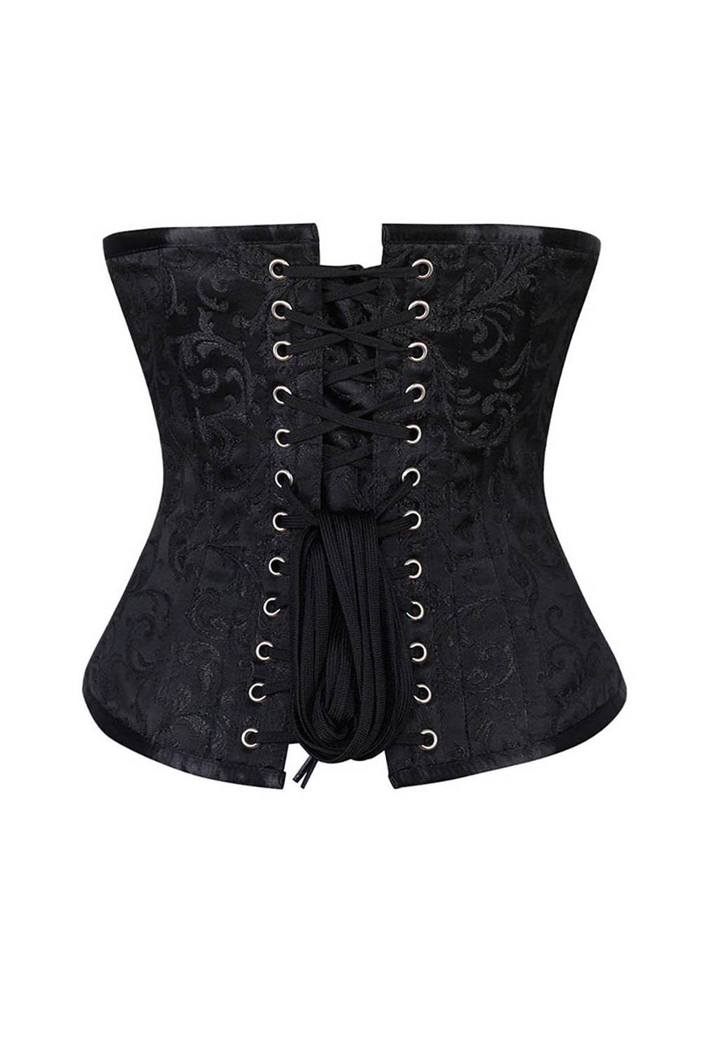 Aspen Underbust Black Brocade Corset