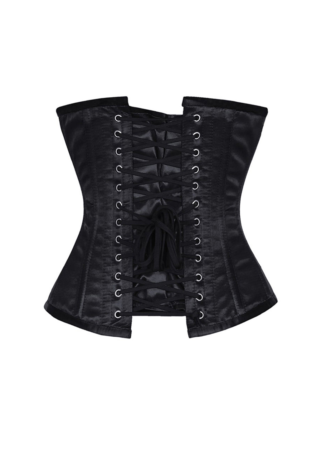 Elaina Gothic Underbust Long Satin Corset