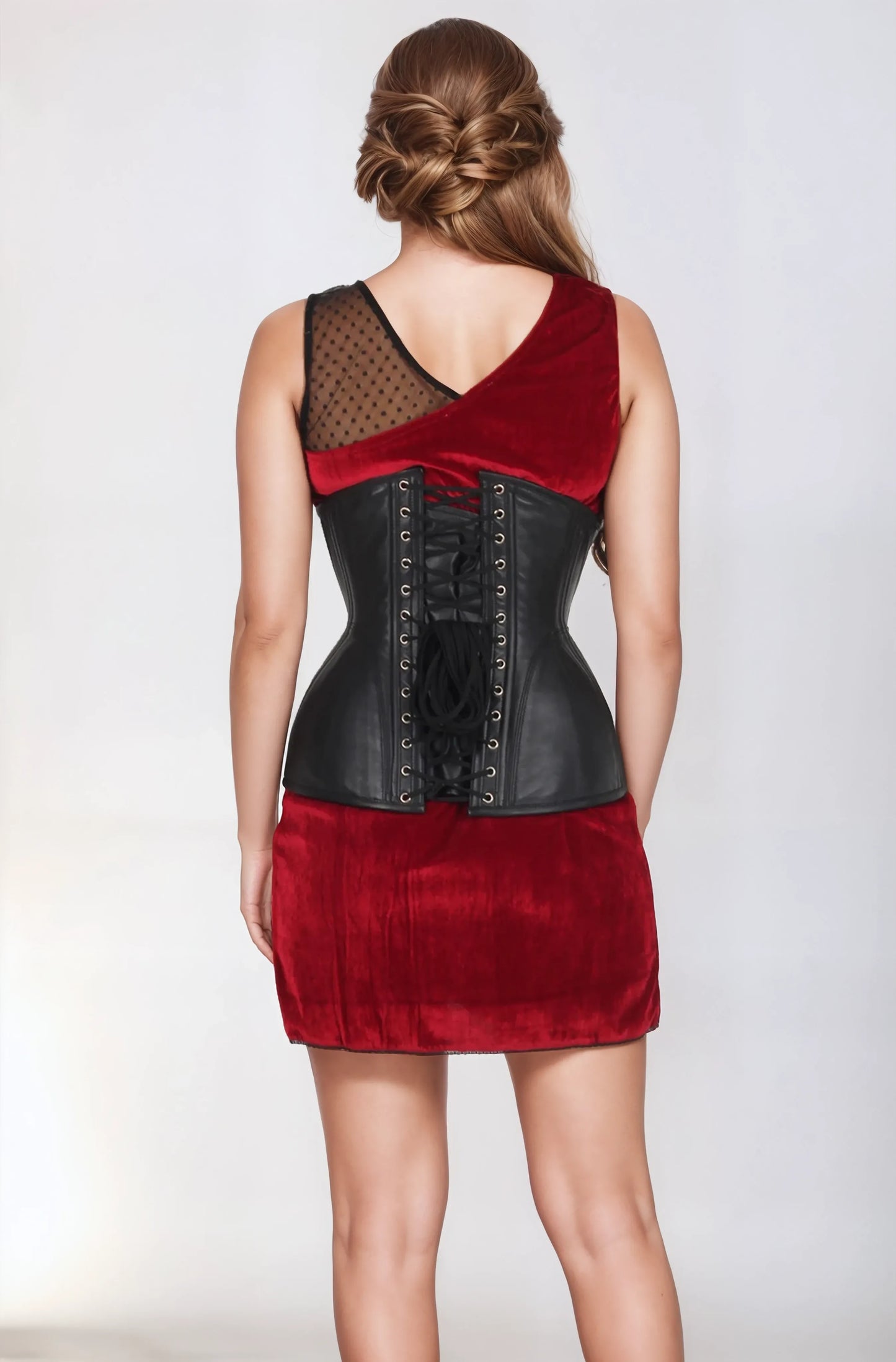 Katrice Faux Leather Waist Trainer Corset