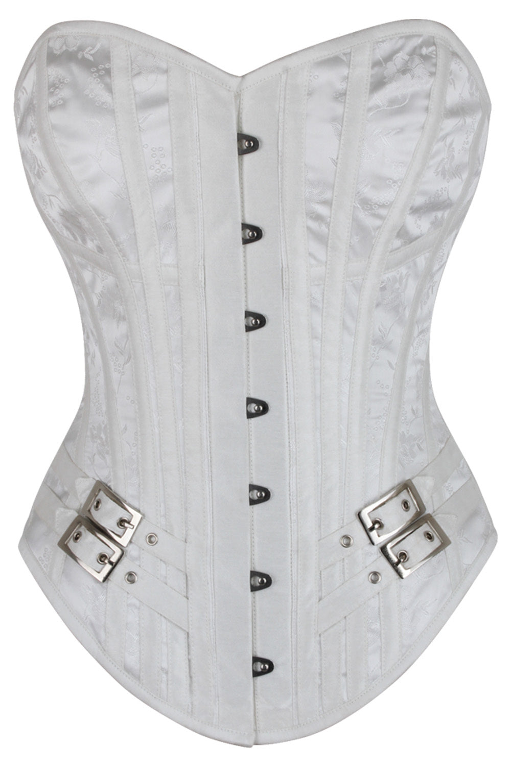 Brooks Overbust White Corset