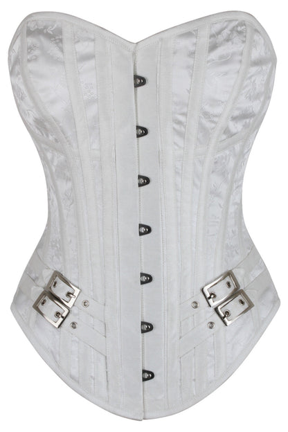 Brooks Overbust White Corset