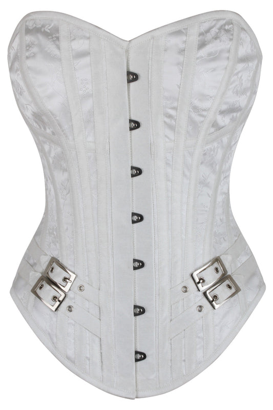 Brooks Overbust White Corset