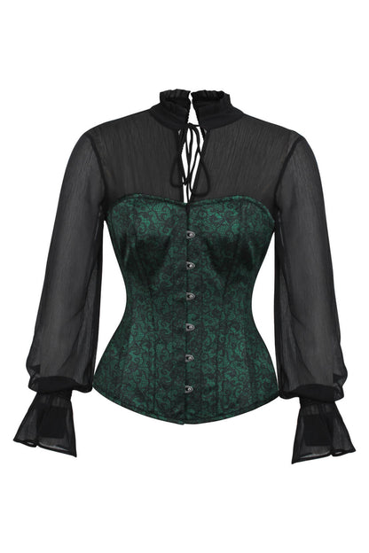 Kahnay Green Overbust Corset