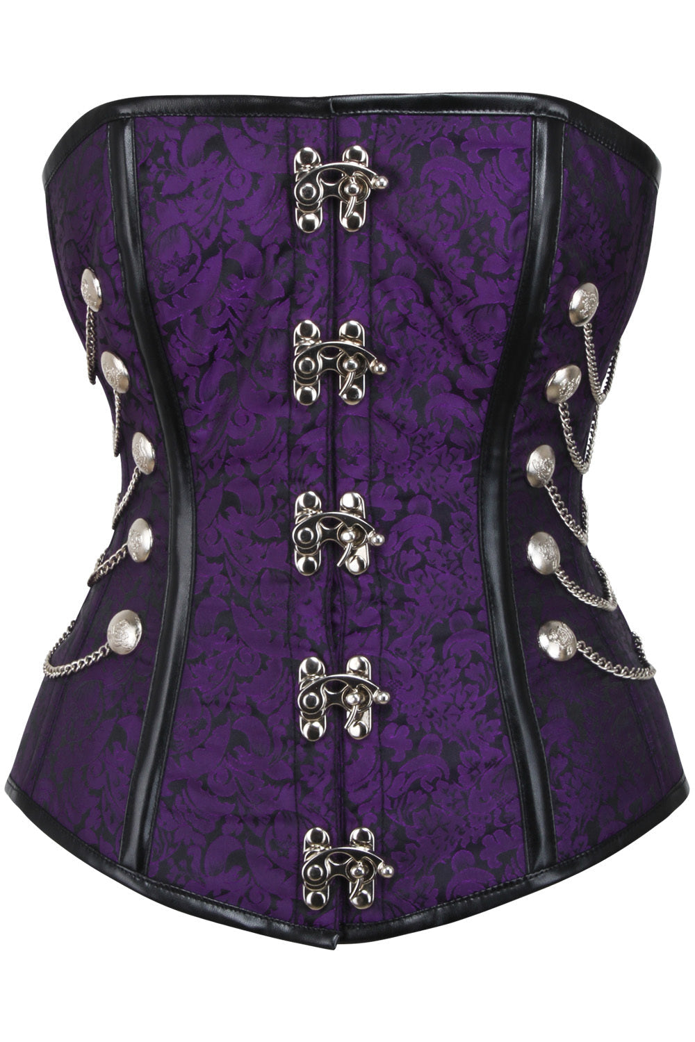 Chancy Steampunk Purple Corset