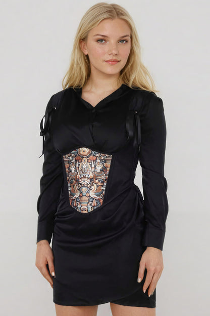Yvette Black Underbust Corset