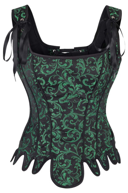 Stormy Green Overbust Corset