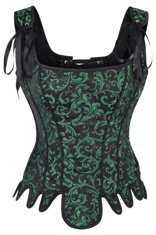 Stormy Green Overbust Corset