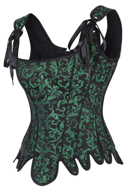 Stormy Green Overbust Corset