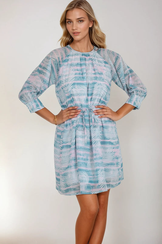 Skyla Print Round Neck Dress
