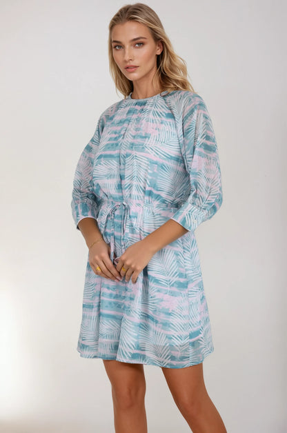 Skyla Print Round Neck Dress
