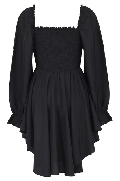 Corley Brocade Dress with Bishop Sleeves
