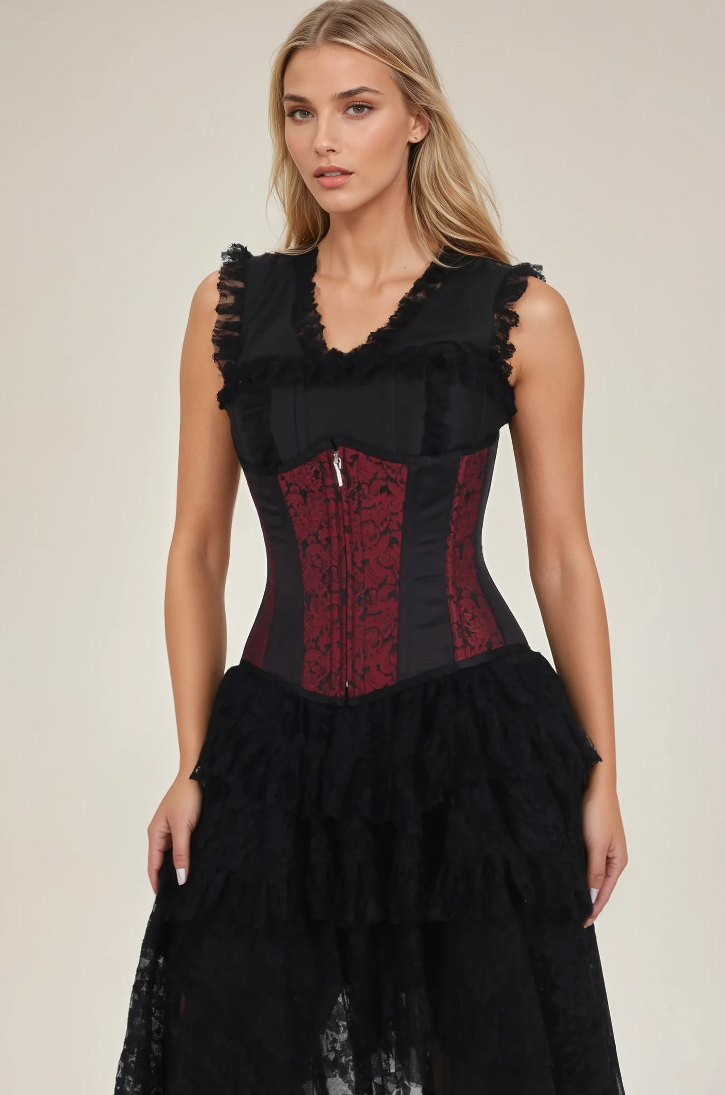 Setsuko Brocade Underbust Corset