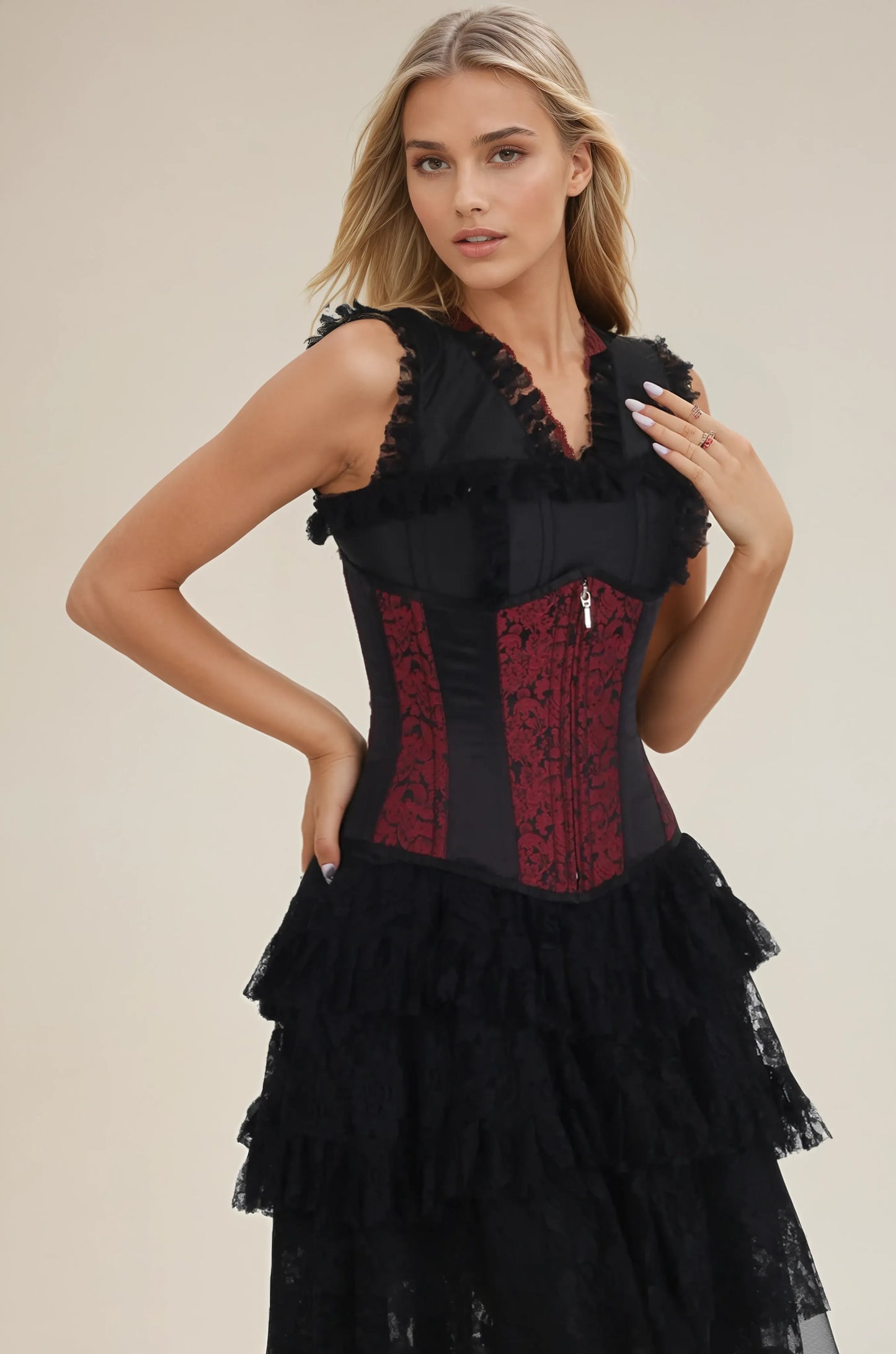 Setsuko Brocade Underbust Corset