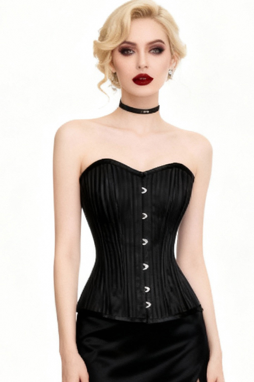 Laquesha Waist Trainer Black Striped Corset