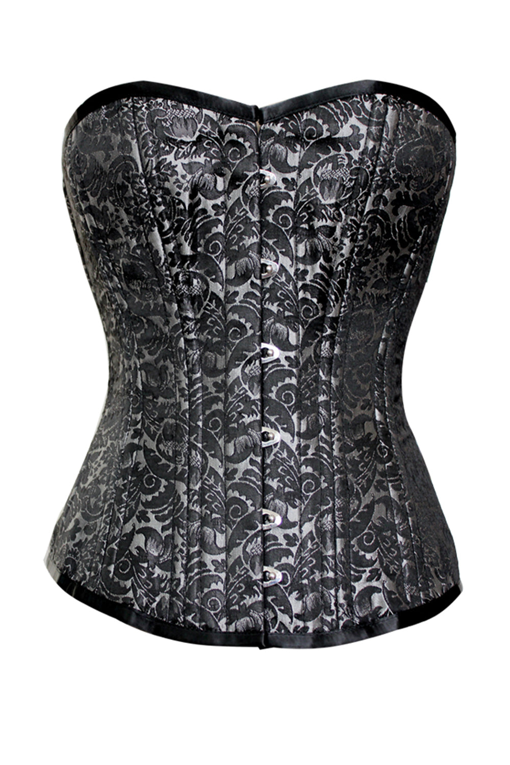 Kecia Overbust Silver Waist Training Corset